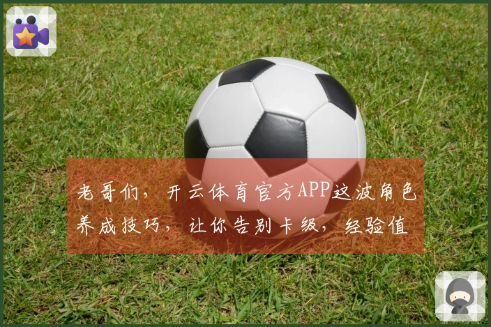 老哥们，开云体育官方APP这波角色养成技巧，让你告别卡级，经验值涨不停！